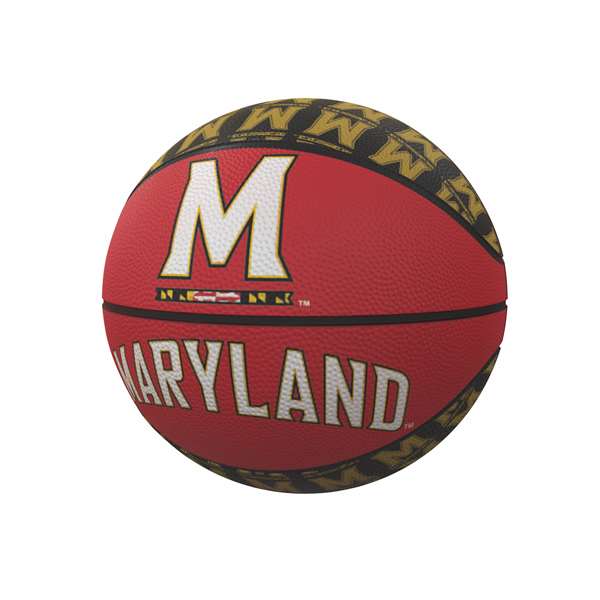 University of Maryland Terrapins Repeating Logo Youth-Size Rubber Basketball