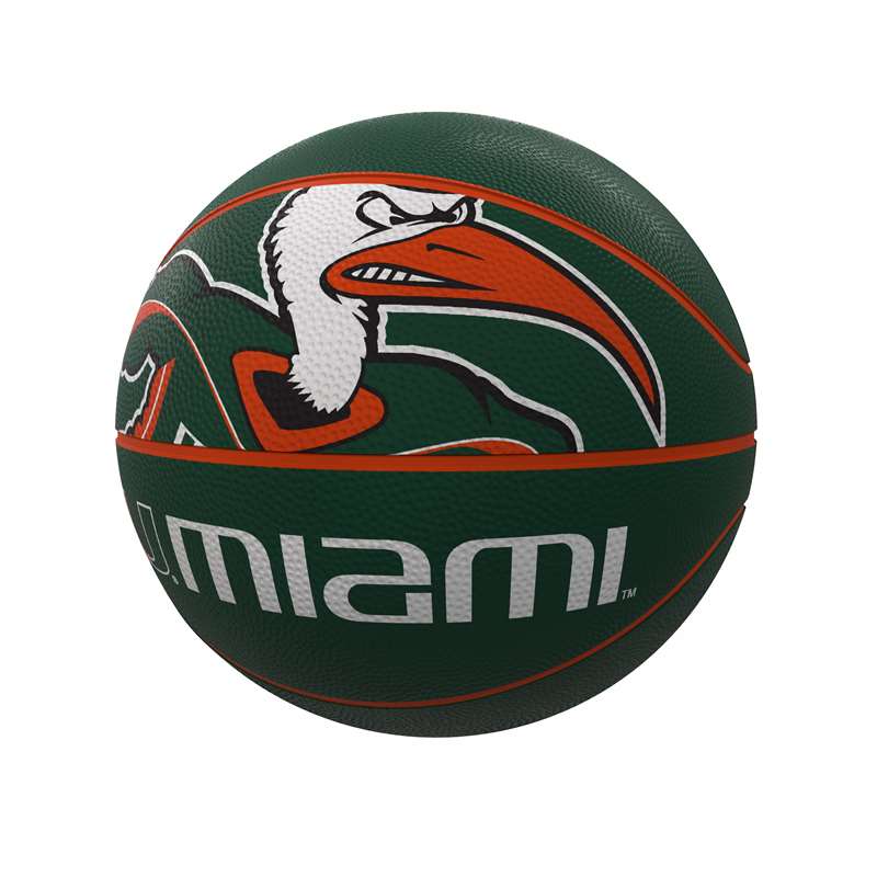 Miami Mascot Official-Size Rubber Basketball