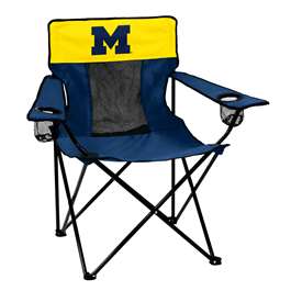 Michigan Wolverines Elite Folding Chair with Carry Bag