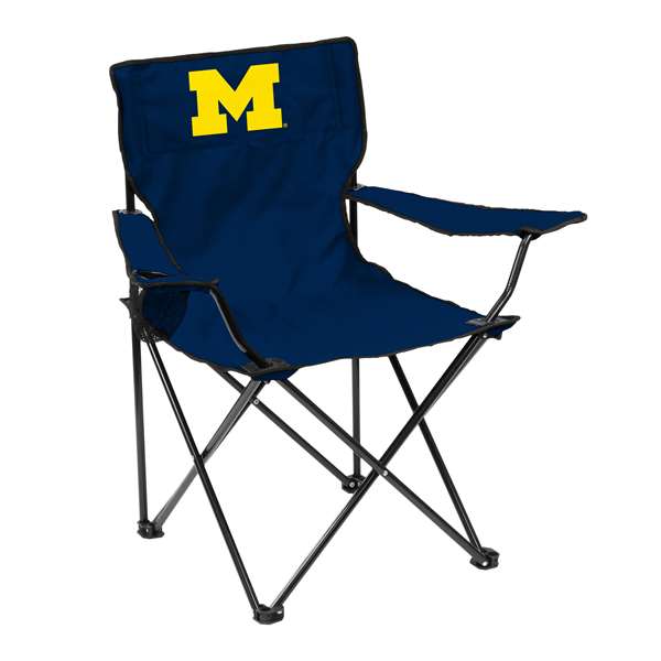 Michigan Wolverines Quad Folding Chair with Carry Bag