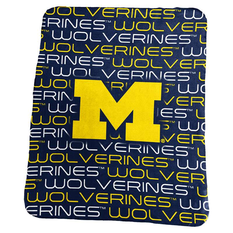 University of Michigan Wolverines Classic Fleece Blanket