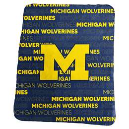 Michigan Wolverines Classic Fleece Blanket