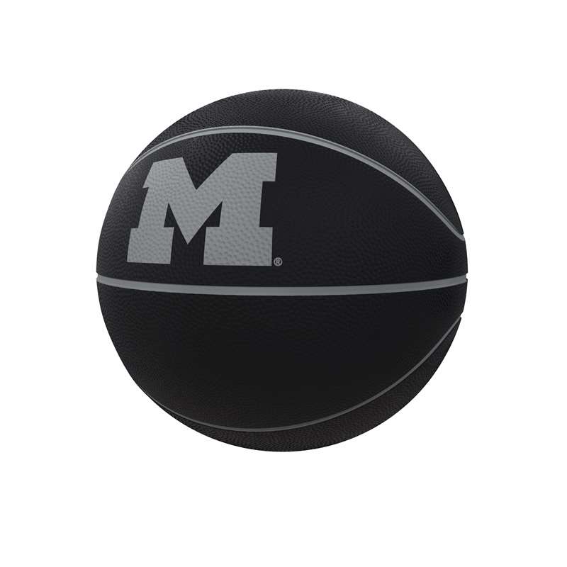 University of Michigan Wolverines Blackout Full-Size Composite Basketball