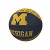University of Michigan Wolverines Repeating Logo Youth Size Rubber Basketball