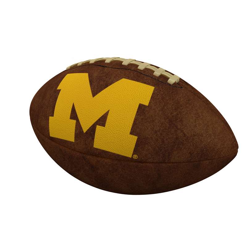 University of Michigan Wolverines Official Size Vintage Football