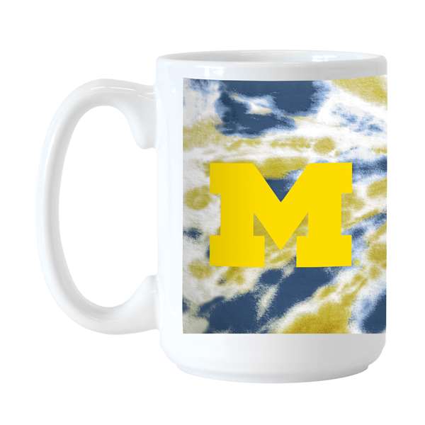 Michigan 15oz Tie Dye Sublimated Mug