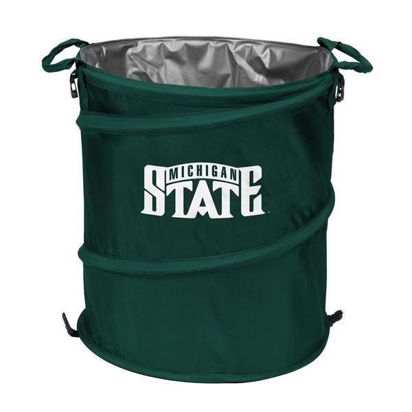 Michigan State University Spartans Collapsible 3-in-1 Cooler, Trach Can, Hamper