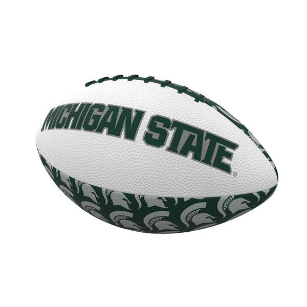 Michigan State University Spartans Repeating Logo Youth Size Rubber Football