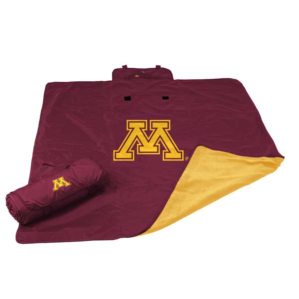 Logo Brands NCAA Minnesota All Weather Blanket, One Size, Multicolor