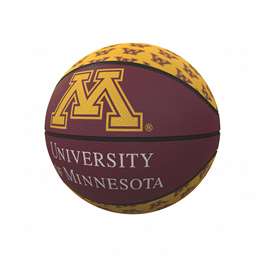 Minnesota Repeating Logo Mini-Size Rubber Basketball