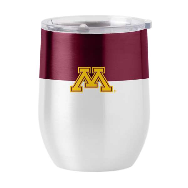 Minnesota 16oz Colorblock Stainless Curved Beverage  