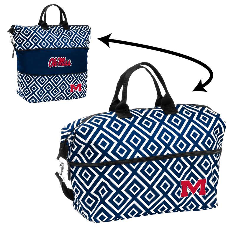 Ole Miss University of Mississippi Rebels Expandable Tote Bag