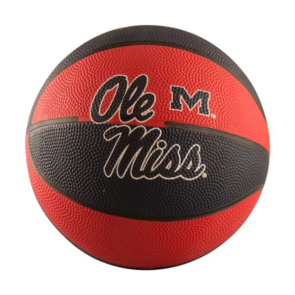 Ole Miss University of Mississippi Mini-Size Rubber Basketball