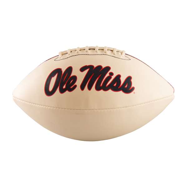 Ole Miss University of Mississippi Full-Size Autograph Football