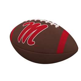 Ole Miss Rebels University of Mississippi Team Stripe Official Size Composite Football  