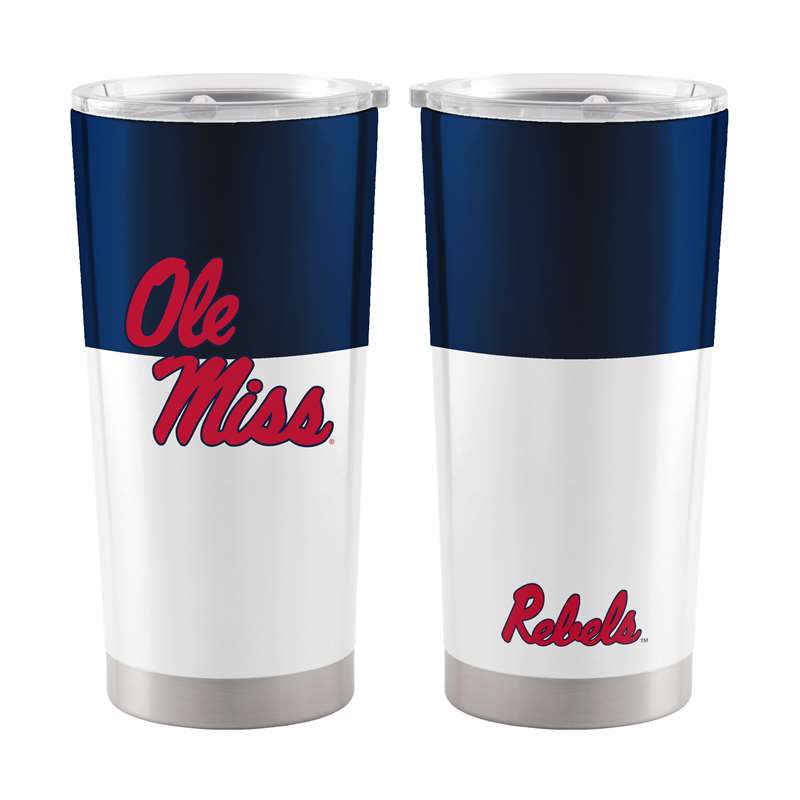 Ole Miss Colorblock 20oz Stainless Tumbler