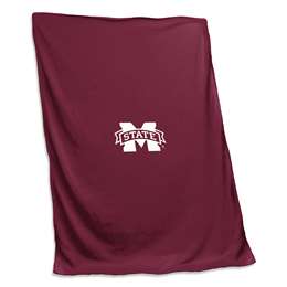 Mississippi State University Bulldogs Sweatshirt Blanket 84 X 54 inches