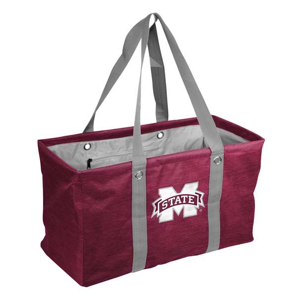 Mississippi State University Bulldogs Crosshatch Picnic Caddy Tote Bag