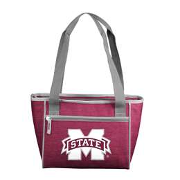 Mississippi State University Bulldogs Crosshatch 16 Can Cooler Tote Bag