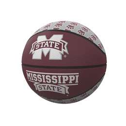 Mississippi State University Bulldogs Repeating Logo Youth Size Rubber Basketball