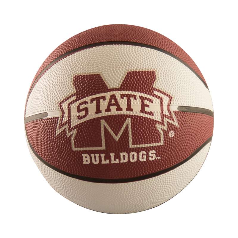 Mississippi State University Bulldogs Repeating Logo Youth Size Rubber Basketball