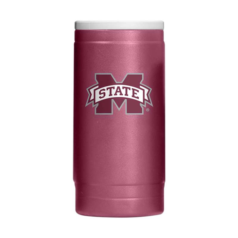 Mississippi State Flipside Powder Coat Slim Can Coolie