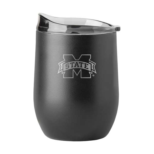 Mississippi State Stainless Curved Beverage Etched