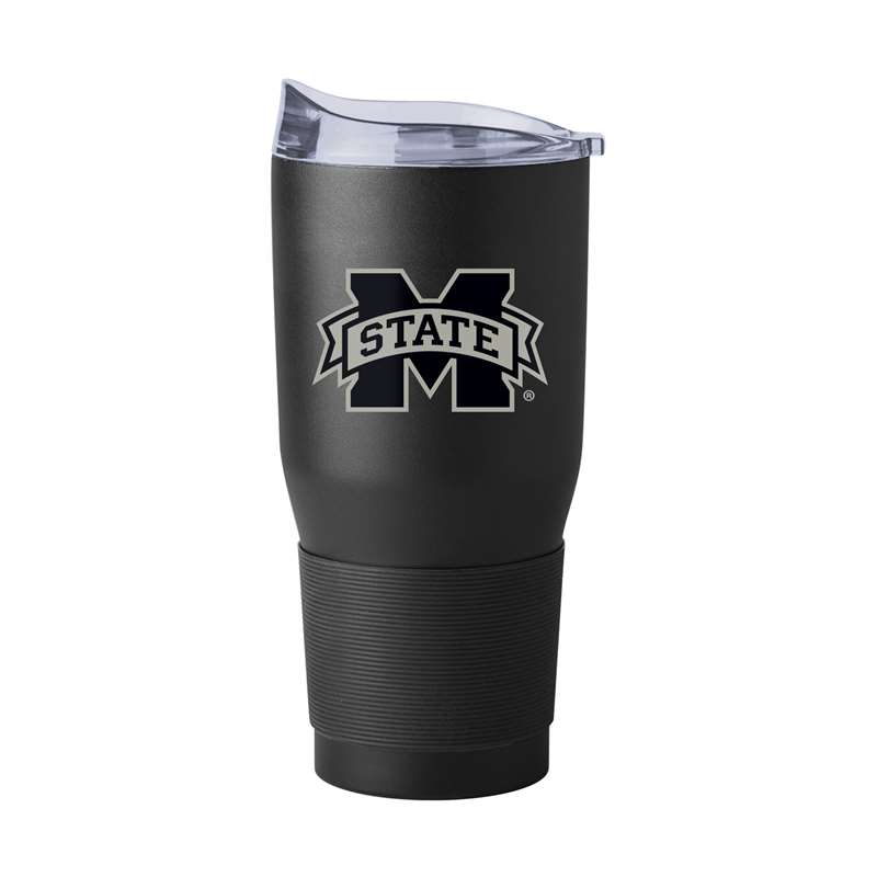 Mississippi State GunMetal 30oz Black Powder Coat Tumbler