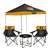 Missouri Tigers Canopy Tailgate Bundle - Set Includes 9X9 Canopy, 2 Chairs and 1 Side Table