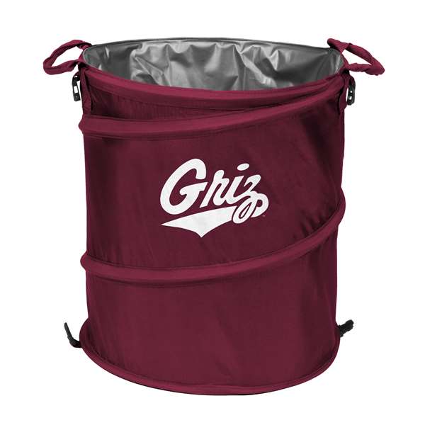 University of Montana Grizzlies Collapsible 3-in-1 Cooler, Trach Can, Hamper