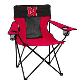 Nebraska Corn Huskers Elite Folding Chair with Carry Bag
