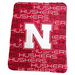 University of Nebraska Cornhuskers Classic Fleece Throw Blanket