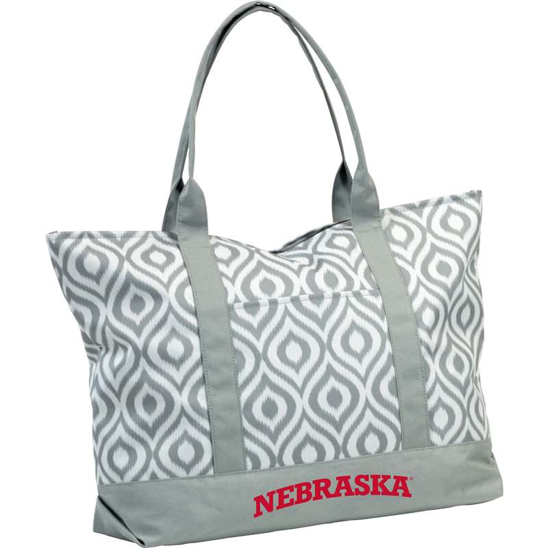 University of Nebraska Corn Huskers Ikat Tote 66K - Ikat Tote