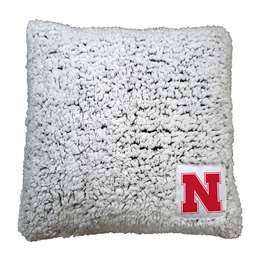 Nebraska Frosty Throw Pillow