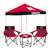Nebraska Corn Huskers Canopy Tailgate Bundle - Set Includes 9X9 Canopy, 2 Chairs and 1 Side Table