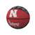 University of Nebraska Corn Huskers Repeating Logo Youth Size Rubber Basketball