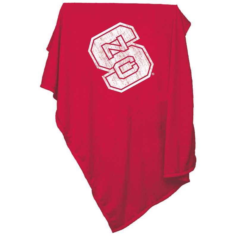 North Carolina State University Wolfpack Sweatshirt Blanket Screened Print