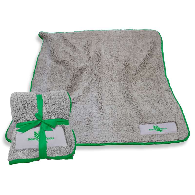 North Texas State University Mean Green Frosty Fleece Blanket 60 X 50 inches