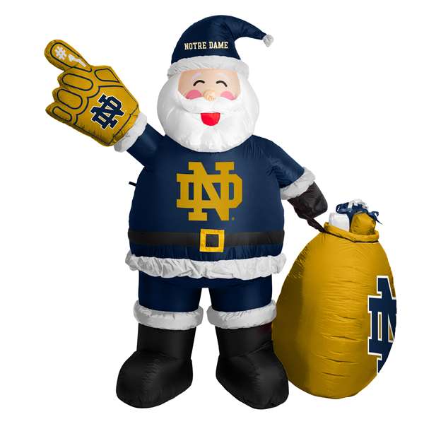 Notre Dame Santa Clause Yard Inflatable 7 Ft Tall  1