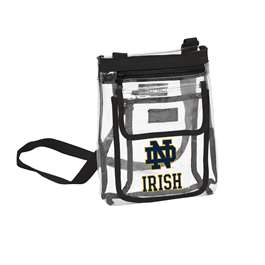 Notre Dame University Fighting Irish Clear Gameday Crossbody Tote Bag  