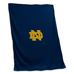 Notre Dame University Fighting IrishSweatshirt Blanket - 84 X 54 in.