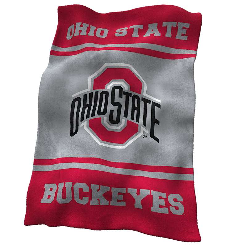 Ohio State University BuckeyesUltraSoft Blanket - 84 X 54 in.