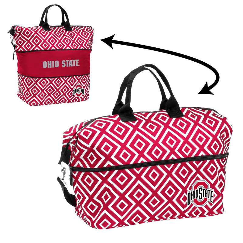 Ohio State University Buckeyes Expandable Tote Bag