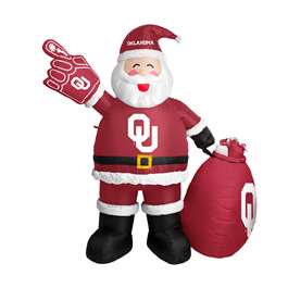Oklahoma Sooners Inflatable Santa Claus 7 Ft Tall  99