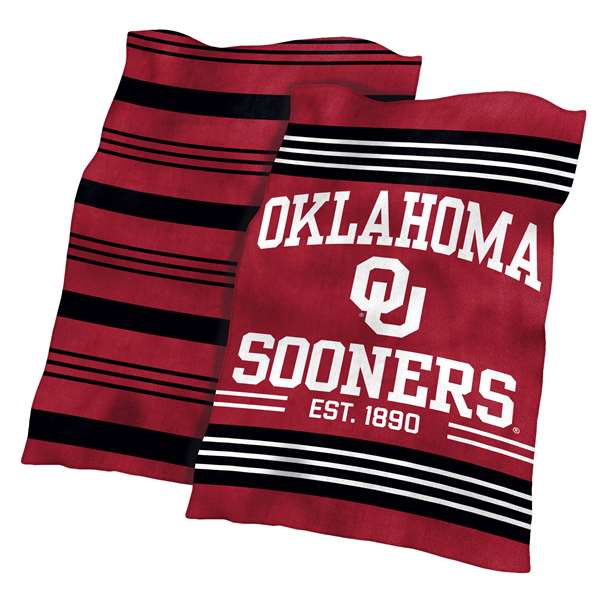 Oklahoma Sooners Colorblock Plush Blanket 60X70 inches