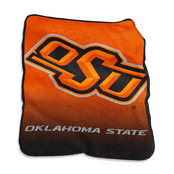 Oklahoma State Raschel Thorw Blanket