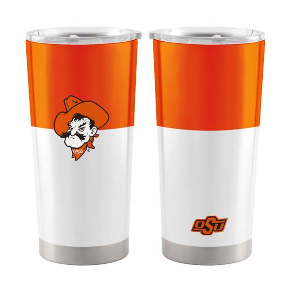 OK State Colorblock 20oz Stainless Tumbler