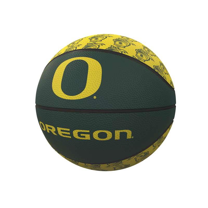 University of Oregon Ducks Repeating Logo Youth Size Rubber Basketball