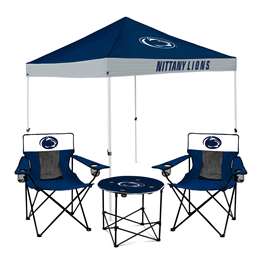 Penn State Nittany Lions Canopy Tailgate Bundle - Set Includes 9X9 Canopy, 2 Chairs and 1 Side Table