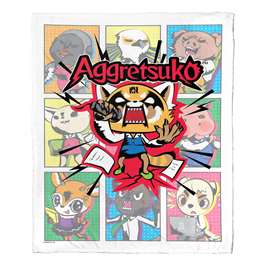 Aggretsuko Comics  Silk Touch Throw Blanket 50"x60"  